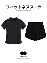 スポーツウェア セットアップ レディース 半袖 フルジップ 速乾 バックポケット ランニング フィットネス エアロビクス バスケ 夏