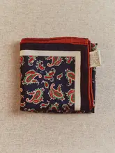 ペイズリー柄シルクウールスカーフ【リバーシブル・上質感・首元アクセサリー】