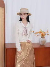 フラワーハンドメイドデザインのハイネックベスト