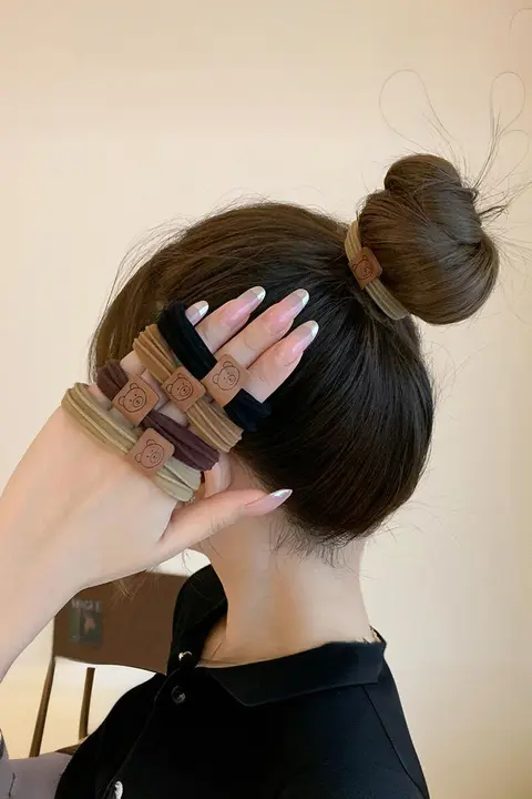 高弾力マルチヘアゴム【傷まないデザイン・女性用・大人向け】