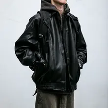 メンズ バイクジャケット【ブラック・春秋用・ショート丈・防風】
