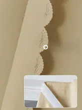 マジックテープ式 光を遮るカーテン【穴あけ不要・全遮光・自粘式】