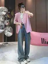 レディース短袖テーラードジャケット【デザイン性・春夏用・2点セット】