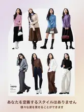 LAGOGO 半高ネックニットトップス【シンプルデザイン・女性用・冬用】