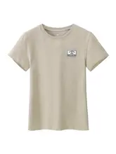 Camel 夏用 レディース 半袖Tシャツ【コットン・通気性・フィット・ラウンドネック】