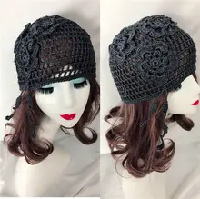 ハット レディース リネンニット かぎ針編み 花柄 透かし編み 通気性 おしゃれ 上品 ヴィンテージ インスタ映え 夏