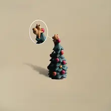クリスマスリスのデスクトップ装飾【クリスマスツリー・ギフト・おしゃれなインテリア】
