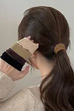 耐久性に優れたブラックヘアゴム【高弾力・髪を傷めない】