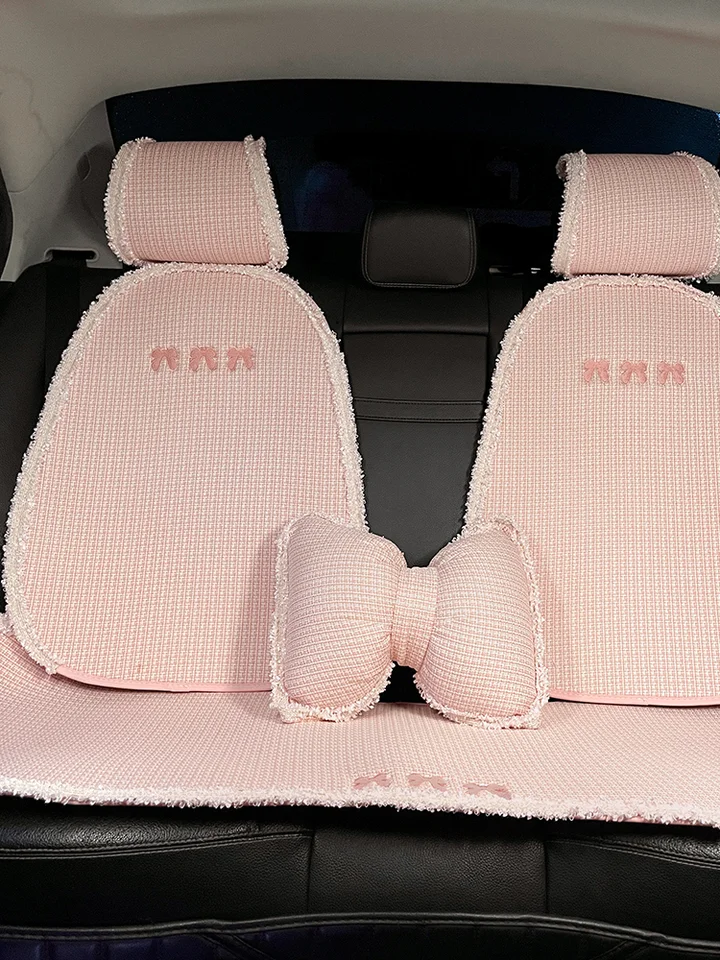 四季用自動車シートカバー【冬季デザイン・心願モチーフ・汎用タイプ】（セットアップ対応）