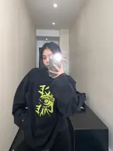 黒の長袖コットンTシャツ【ゆったりフィット・ヴィンテージスタイル・デザイン】