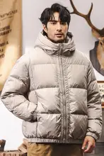 90%ダックダウンフード付き ダウンコート冬潮ブランド