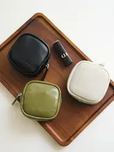 真皮風の可愛いミニ手持ちポーチ【硬貨・化粧品・鍵用】