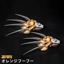 コスプレ用立体爪道具【橘色・ユニークデザイン】