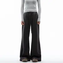 スウェットパンツ レディース アメリカンスタイル フレア スリム デザイン性 着回し カジュアル スポーツ 秋