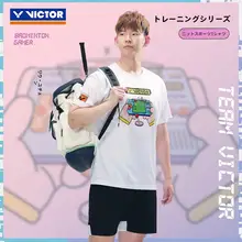 Victor ユニセックス トレーニング用スポーツニットTシャツ【バドミントン用・通気性】