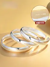 シルバーバングル レディース 楕円形 純銀9999 中実 なめらかなカーブ 上品 大人女性 プレゼント