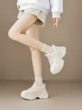 加熱効果がある厚手の老爹靴【秋冬用・厚底・カジュアル・女性用】