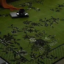 レトロデザインのラグ【洗濯不要・高級感漂う新中式スタイル・リビング用】