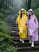 特厚の全身レインコート【夏用・防雨・登山・携帯便利】