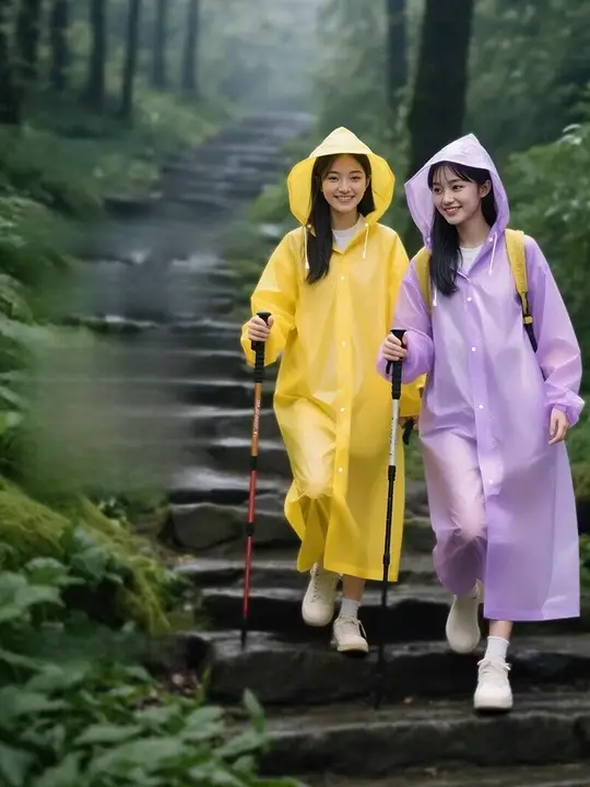 特厚の全身レインコート【夏用・防雨・登山・携帯便利】
