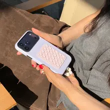 オシャレなスマートフォンケース【ストラップ付き・iPhone対応・高級感あり】