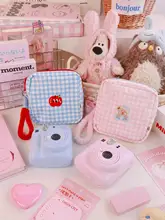 チェキケース instax mini12 mini13 用 ショルダー 斜め掛け コンパクト 携帯便利 保護ケース カメラポーチ