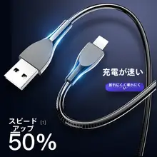 Apple iPhone/iPad用データケーブル【金属製・断線防止・急速充電対応・長さ1.5m】