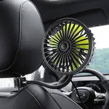 車載用 USB小型ファン【12V・24V対応・後部座席用・冷却・換気】