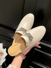 手作り本革金属バックル付きサンダル【女性用・夏用・ムーレスタイプ】