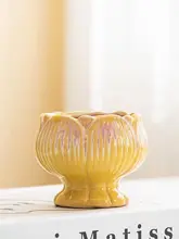 植木鉢 多肉植物用 陶器 グラデーション 花型 カラフル シンプル ミニ おしゃれ 「JOJO'S L. PD.Fulu.」