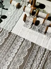 フラワーレース付きリボンデコレーション【手作りDIY・北欧スタイル・ポリエステル】
