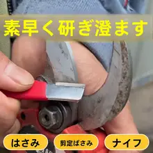 家庭用 包丁研ぎ器【果物の枝切り鋏対応・刃先調整可能・石製】