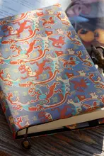 古蜀錦デザインの手作り日記帳【桑蚕絲製・A5/A6対応】