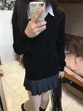 JK制服チェック柄スカート【学院風・半身・ニットカーディガン付き】（セットアップ対応）