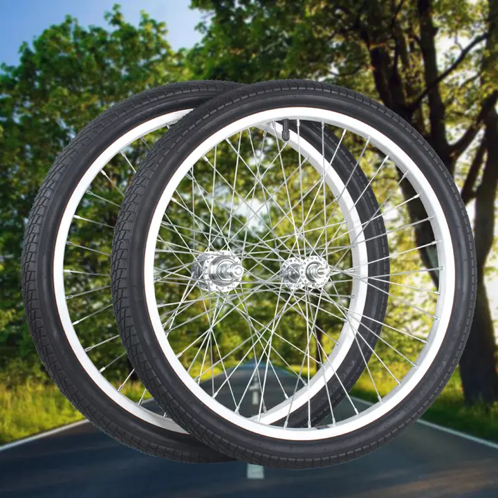 小型自転車用ホイール【フォールディングバイク・シングルスピード・前後ホイール】