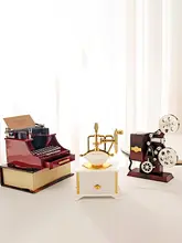 レトロタイプライター音楽ボックス【インテリア装飾・ギフト・男の子の誕生日用】