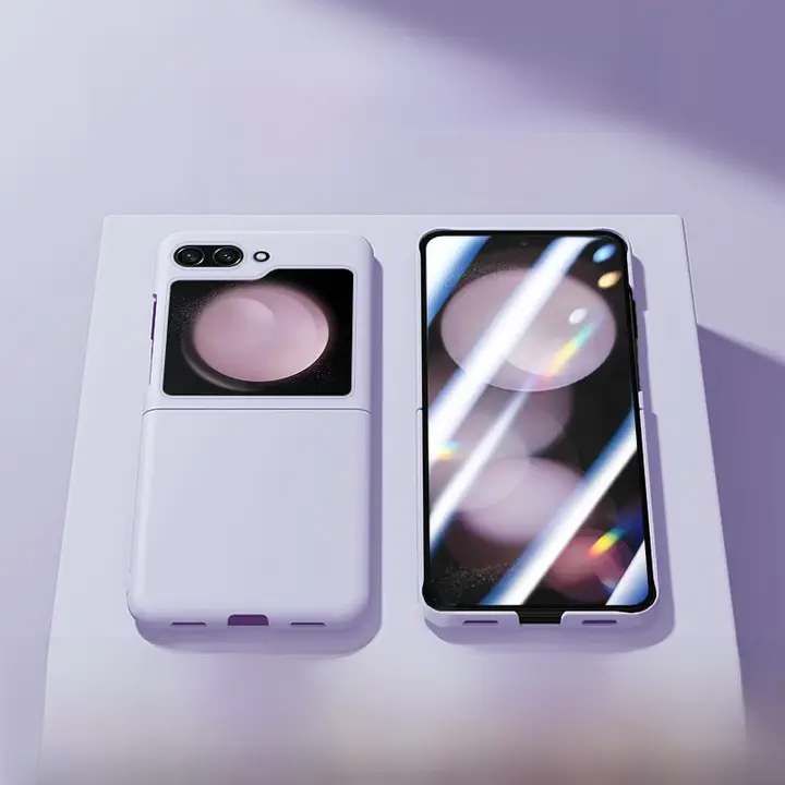 Galaxy Z Flip5 用 超薄マット仕上げケース【全包・衝撃吸収・女性向け・保護ケース】