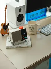 Bluetoothスピーカー デスクトップスピーカー ヴィンテージ コンパクト PC用 ギフト オレンジ 「syitren」