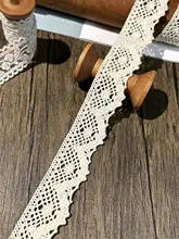 繊細な片側無弾性細線コットンレース【全棉・ハンドメイド・DIY用布装飾】
