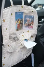 かわいいさくらんぼとレモンの車載収納ポケット【平板用スタンド・バックシート用】