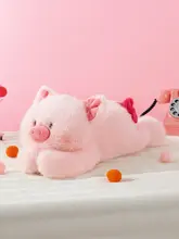 MINISO ぬいぐるみ うつぶせぶた 愛らしい 誕生日プレゼント ギフト キッズ 男の子 女の子 正規品 「MINISO」