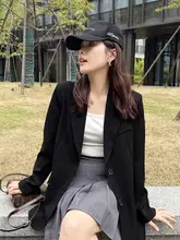 アイボリーカラー レディース テーラードジャケット【春夏用・ゆったり・カジュアル・韓国風】