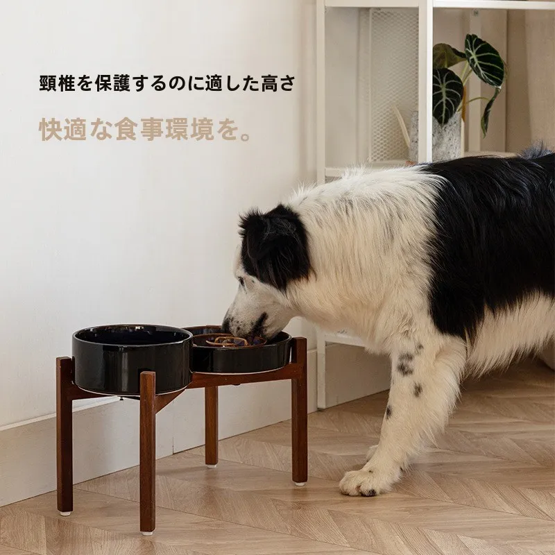 陶器製ペット用フードボウル：防倒れ設計と大型犬対応の実用性を検証