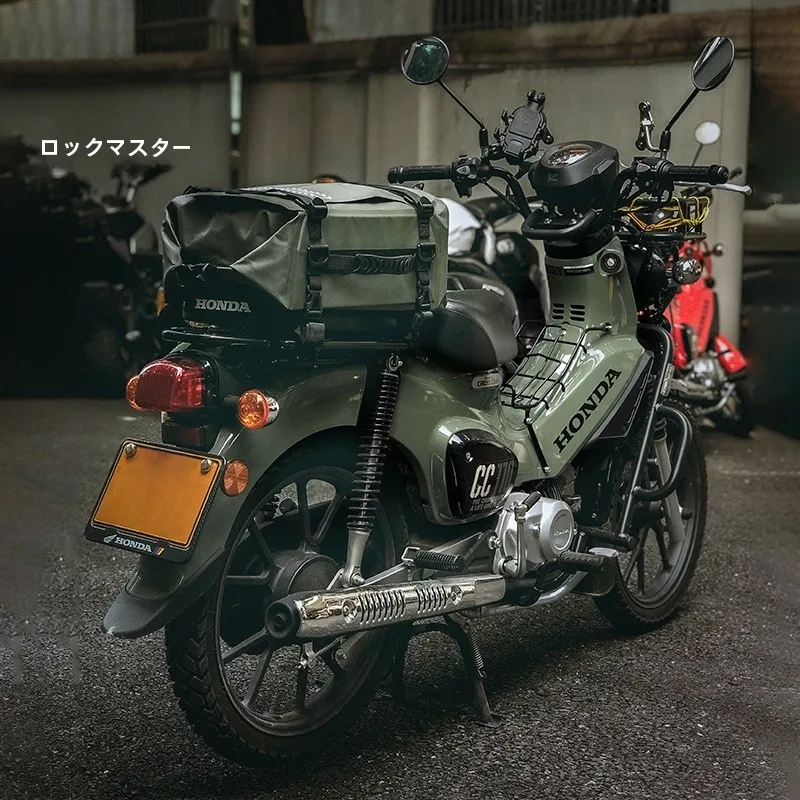 Loke Brothers バイク用防水リアキャリアバッグ 反光素材と拡張機能の実用 性