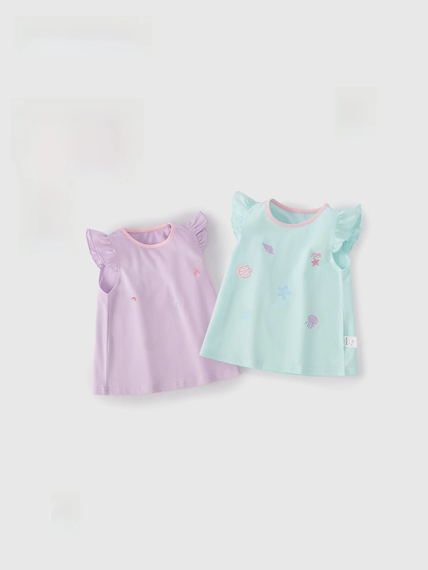女児用フリル袖Tシャツ：夏用薄手キュートデザインの実用性とシーン別適用