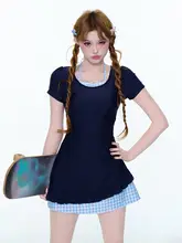 水着 キッズ ガールズ 温泉用 カバーアップ きれいめ 上品   ガーリー