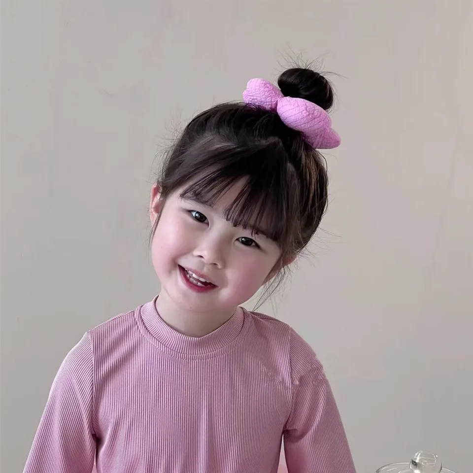 ヘアアクセサリー お団子ヘアゴム 花モチーフ キッズ ガールズ 「JoJo」