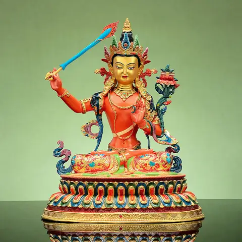 TAO | 銅製 地蔵菩薩像【九華山・坐姿・家庭用工芸品】