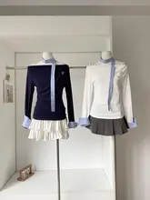 一字肩長袖Tシャツ【シンプル・カジュアル・女性用】