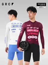 GRC 通気性抜群のロングスリーブサイクリングウェア【男女兼用・春夏用・快適なデザイン】（セットアップ対応）